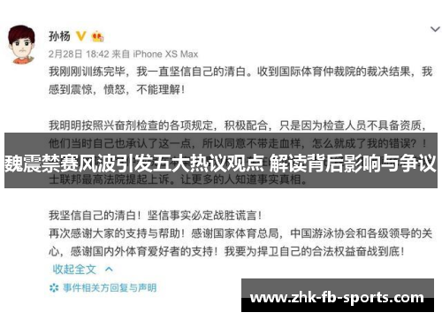 魏震禁赛风波引发五大热议观点 解读背后影响与争议