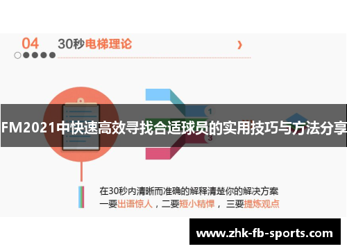 FM2021中快速高效寻找合适球员的实用技巧与方法分享